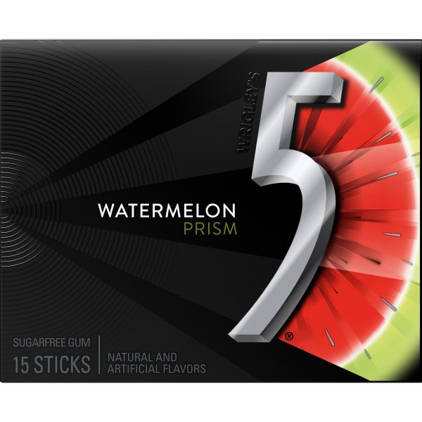 5 Gum Watermelon Prism 10ct