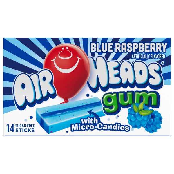 AirHeads Gum Blue Raspberry 12ct