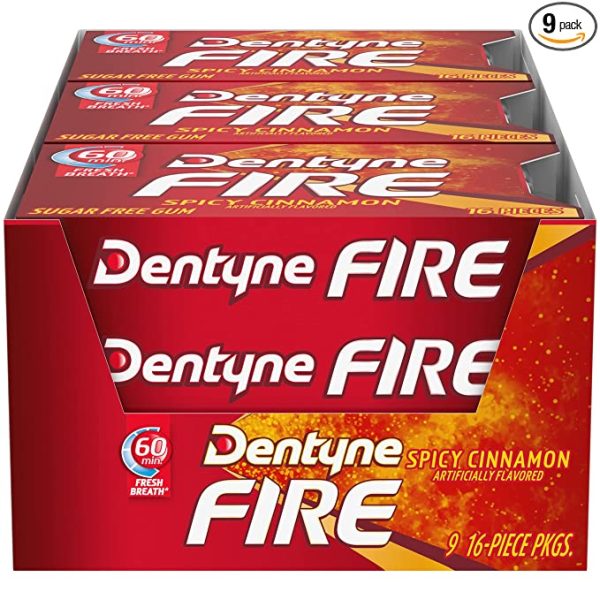 Dentyne Fire Spicy Cinnamon 9ct