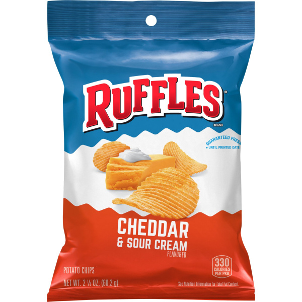 Ruffles Cheddar & Sour Cream 2.125oz 24ct