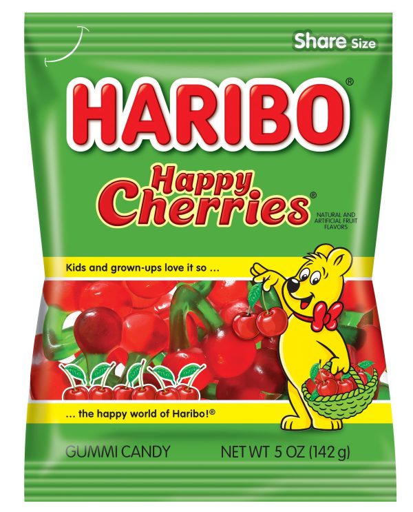 Haribo Happy Cherries Peg Bag 5oz 12ct