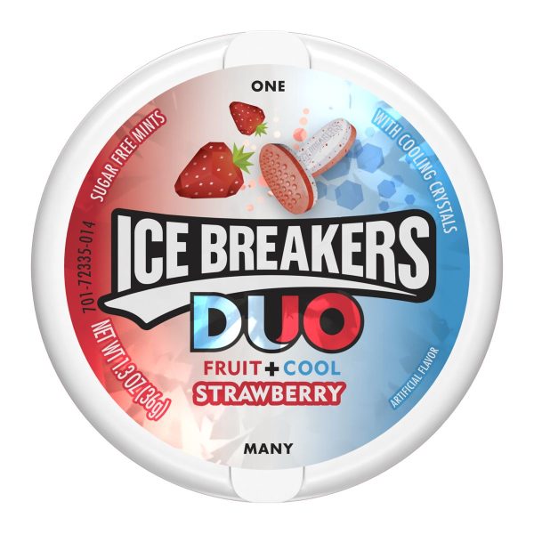 Ice Breakers Duo Mints Strawberry 8ct