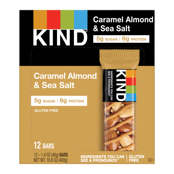 KIND Bar Caramel Almond & Sea Salt 12ct