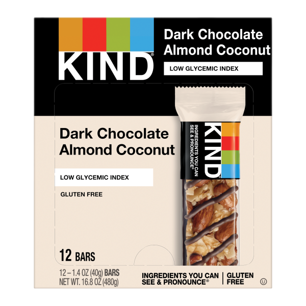 KIND Bar Dark Chocolate Almond Coconut 12ct