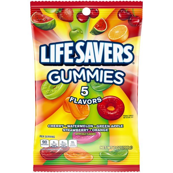 Lifesavers Gummies 5 Flavors Peg Bag 12ct