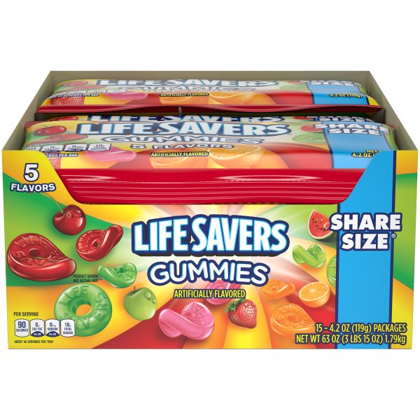 Lifesavers Gummies 5 Flavors Share Size 15ct