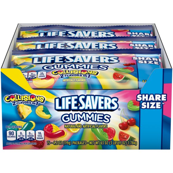 Lifesavers Gummies Collisions Share Size 15ct