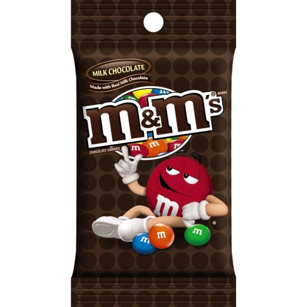 M&Ms Milk Chocolate Peg Bag 12ct