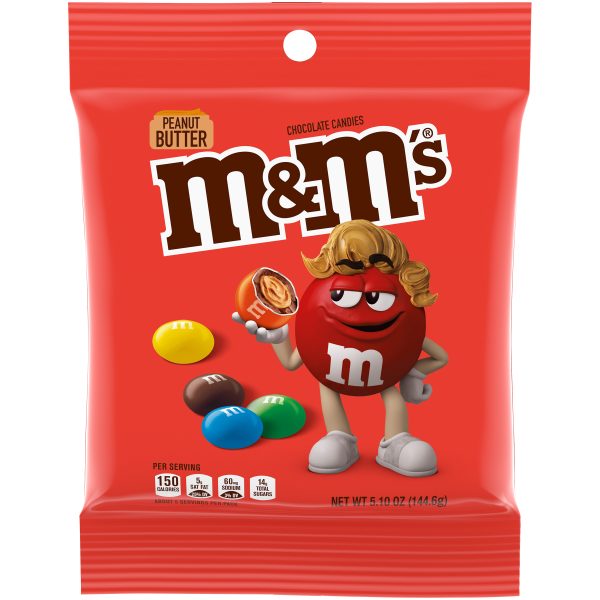 M&Ms Peanut Butter Peg Bag 12ct