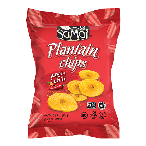 Samai Plantain Chips Jungle Chili 2.65oz 15ct