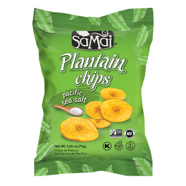 Samai Plantain Chips Sea Salt 2.65oz 15ct