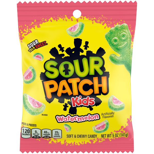 Sour Patch Kids Watermelon Peg Bag 3.6oz 12ct