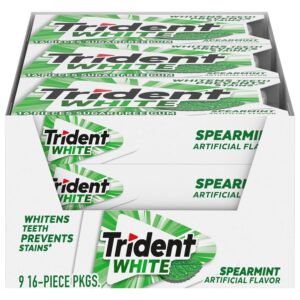 Trident White Spearmint Gum 9ct