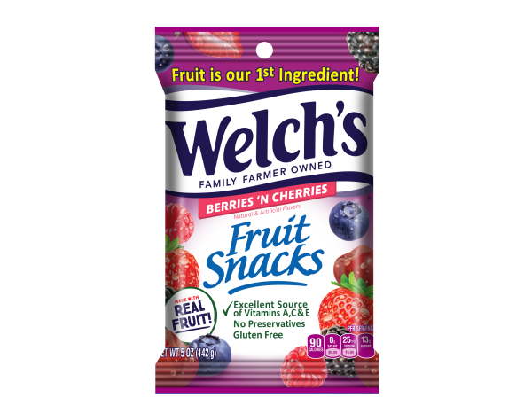 Welchs Fruit Snacks Berries & Cherries 5oz 12ct