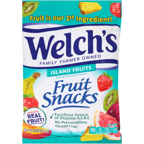 Welchs Fruit Snacks Island Fruits 5oz 12ct