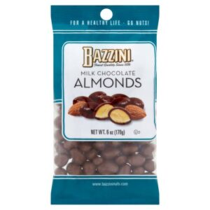 Bazzini Milk Chocolate Almonds 6oz 12ct