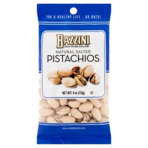 Bazzini Natural Salted Pistachios 4oz 12ct