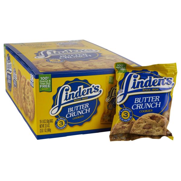 Lindens Butter Crunch Cookies 18ct