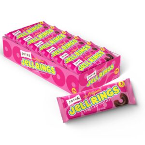 Joyva Chocolate Covered Raspberry Jell Rings 3pk 24ct