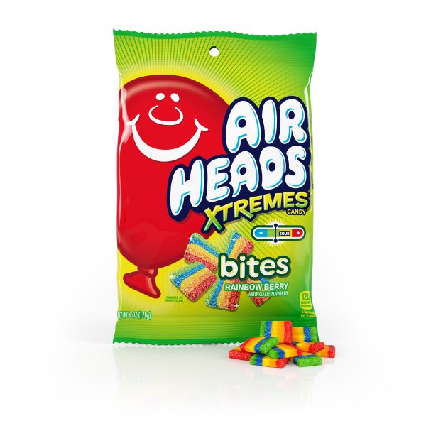 AirHeads Xtremes Rainbow Berry Bites Peg Bag 6oz 12ct