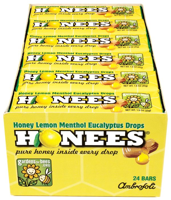 Honees Honey Lemon Cough Drops 24ct