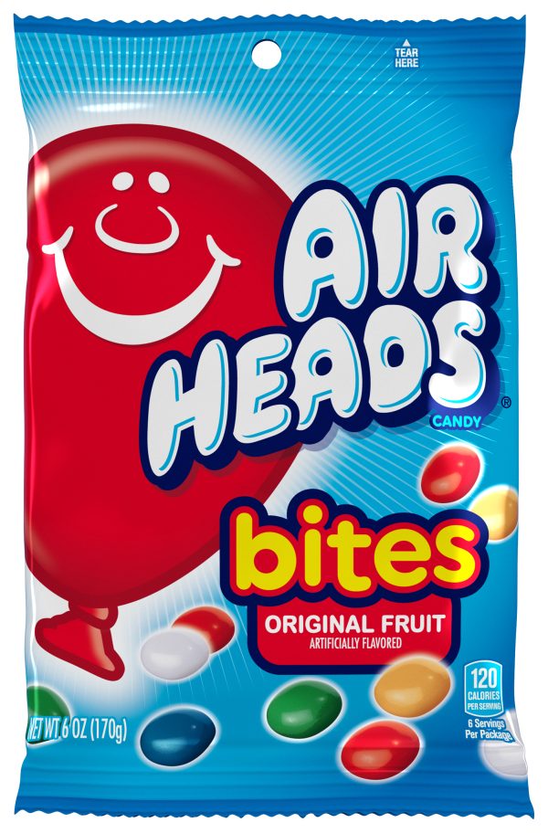 AirHeads Bites Fruit Peg Bag 6oz 12ct