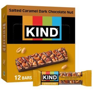 KIND Bar Salted Caramel Dark Chocolate Nut 12ct