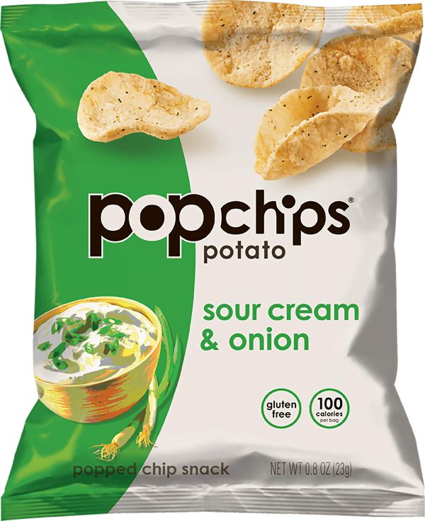 Pop Chips Sour Cream & Onion 0.8oz 24ct