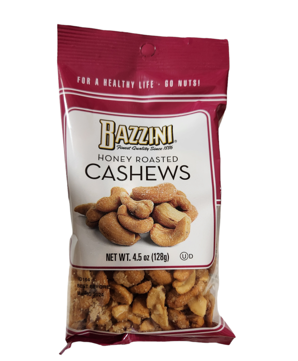 Bazzini Honey Cashews 4.5oz 12ct