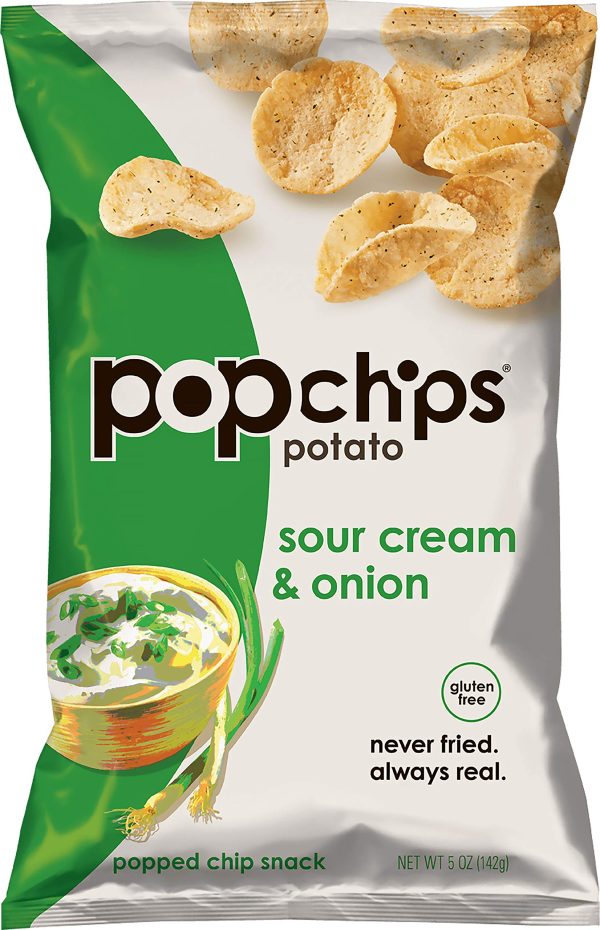 Pop Chips Sour Cream & Onion 5oz 12ct