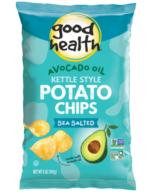 Good Health Avocado Oil Sea Salted Kettle Chips 5oz 12ct