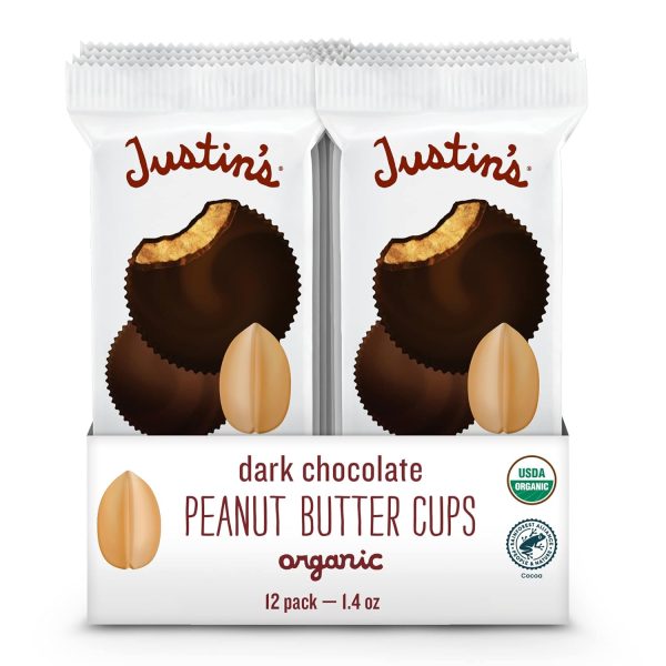 Justins Dark Chocolate Peanut Butter Cups 12ct