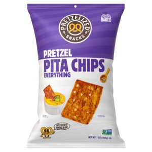 Pretzelized Snacks Everything Pretzel Pita Chips 7oz 12ct
