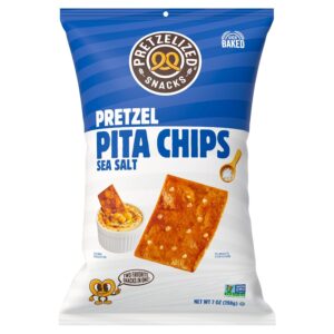 Pretzelized Snacks Sea Salt Pretzel Pita Chips 7oz 12ct