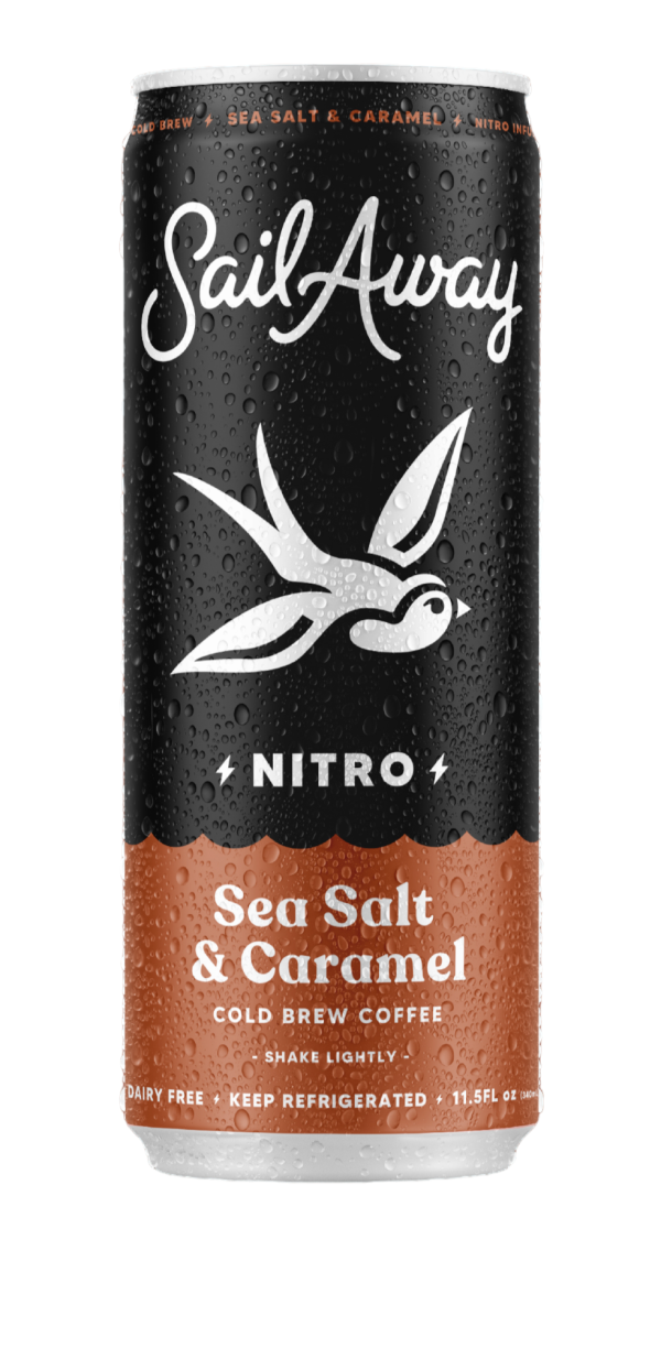 Sail Away Nitro Cold Brew Coffee Sea Salt & Caramel 11.5oz 12ct