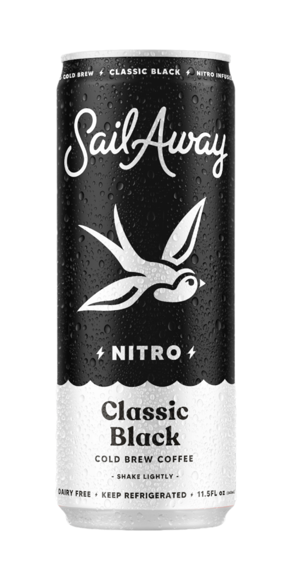 Sail Away Nitro Cold Brew Coffee Classic Black 11.5oz 12ct