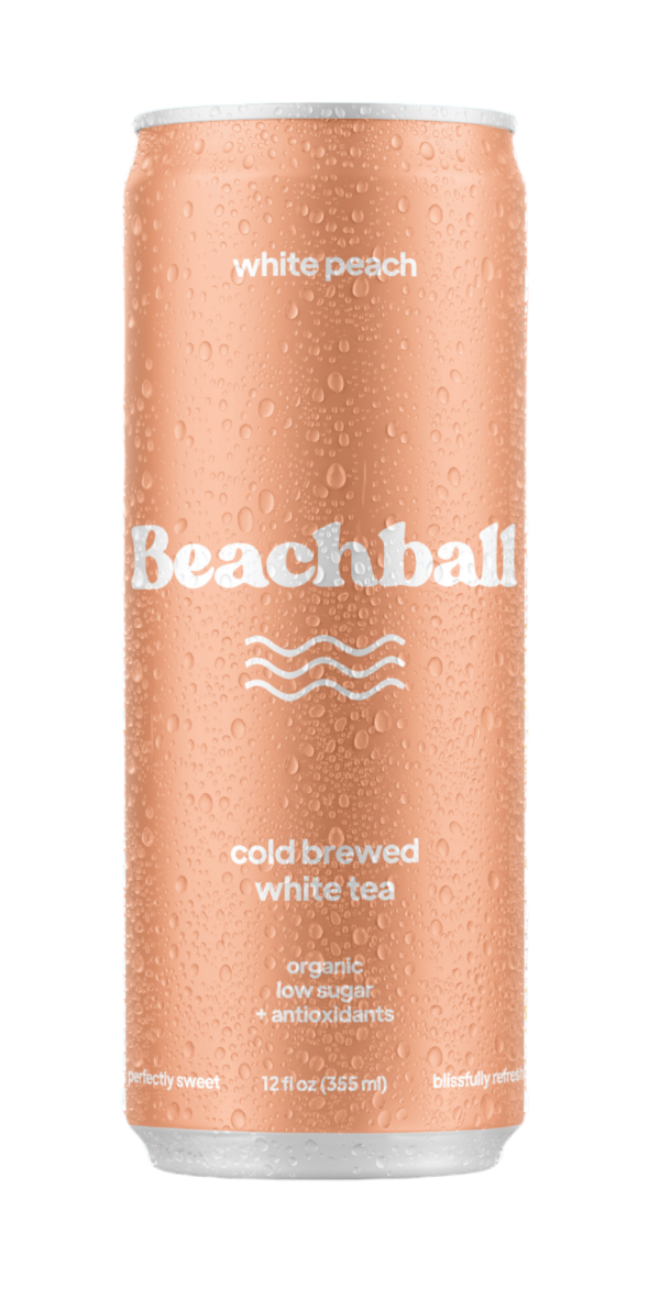 Beachball Organic Cold Brewed Tea White Peach 12oz 12ct