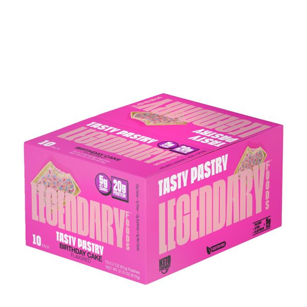 Legendary Foods Tasty Pastry Birthday Cake 10ct