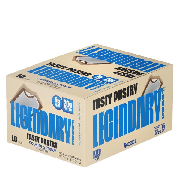 Legendary Foods Tasty Pastry Cookies & Cream 10ct