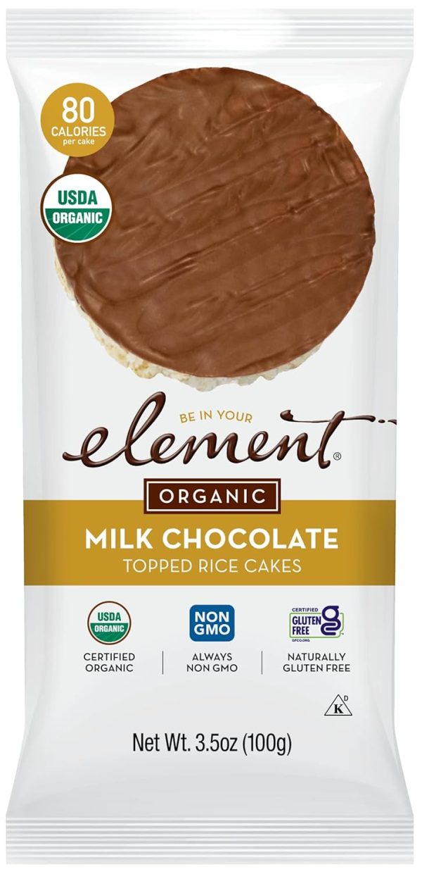 Element Organic Milk Chocolate Rice Cakes 3.5oz 6ct