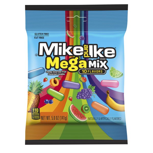 Mike & Ike Mega Mix Peg Bag 5oz 12ct