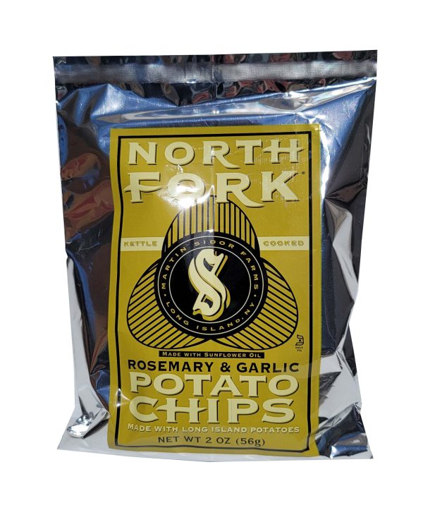 North Fork Potato Chips Rosemary & Garlic 6oz 12ct