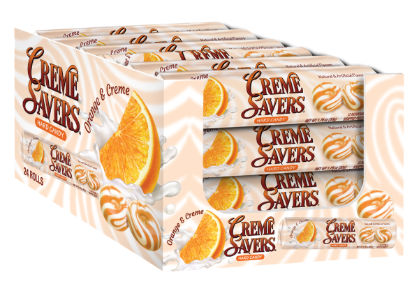 Creme Savers Orange & Creme Rolls 24ct