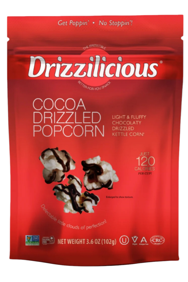 Drizzilicious Cocoa Drizzled Popcorn 3.6oz 10ct