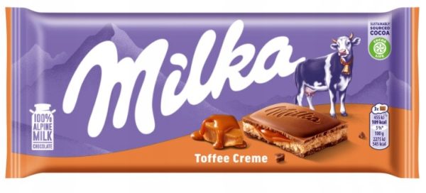 Milka Toffee Creme Bars 3.5oz 22ct