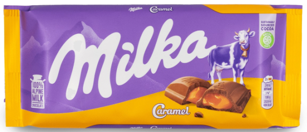 Milka Caramel Bar 3.5oz 18ct