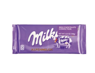 Milka Alpenmilch Milk Chocolate Bar 3.5oz 25ct