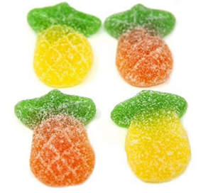 Vidal Gummi Sour Pineapple 2.2lb Bag Bulk
