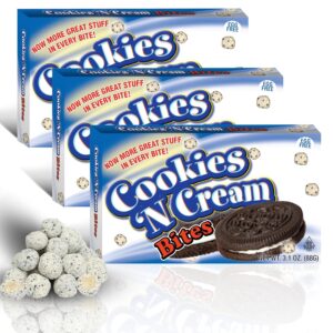 Cookie Dough Bites Cookies N’ Cream Bites 3.1oz Theater Box 12ct