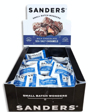 Sanders Milk Chocolate Sea Salt Caramels 0.5oz 48ct